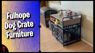 Fulhope Dog Crate Furniture  MumblesVideos Product Review [upl. by Harobed]