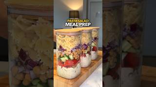 Pasta Salad Meal Prep  Quick amp Easy  Healthy amp High in Protein [upl. by Winne]