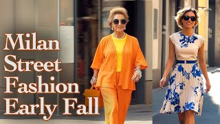 🔥 Beautiful Italian Street Fashion September 2024 Unique Fall Outfits from Milan Fashion VLOG [upl. by Ahsiemat]