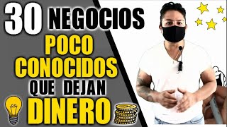 30 NEGOCIOS POCO COMUNES QUE DEJAN DINERO [upl. by Ailana]