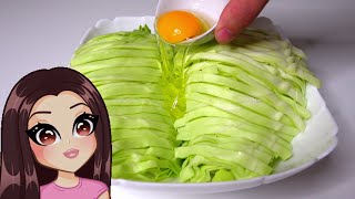 Cabbage with eggs tastes better than meat Easy quick and very delicious recipe [upl. by Rozanna]