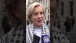 Juliet Stevenson attends London rally for Palestine denouncing violence and calling for ceasefire [upl. by Joyce]