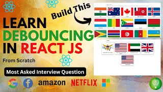 Master Debouncing in React with a RealWorld Example Country Flags Search [upl. by Carhart]