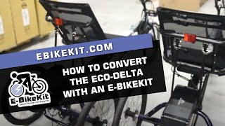 EBikeKit  Converting a Sunseeker EcoDelta with 500w Performance Geared EBikeKit [upl. by Conard209]