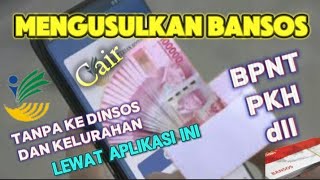 CARA MUDAH DAFTAR BANSOS LEWAT APLIKASI DINSOS [upl. by Caresse]