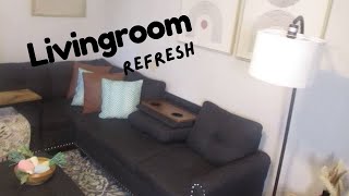 Living room refresh New Wayfair Sofa Daily Vlog [upl. by Sair860]