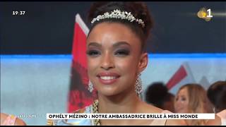 Miss Monde 2019  la Française Ophély Mézino sacrée première dauphine [upl. by Arikihs]