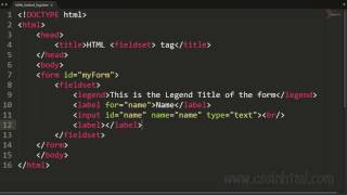 HTML legend Tag [upl. by Venola]