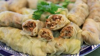 Dolma Stuffed Cabbage Leaves  Armenian Recipe  CookingWithAlia  Episode 334 [upl. by Etnad]