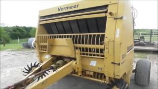 1990 Vermeer 505 Super I round baler for sale  noreserve Internet auction May 25 2016 [upl. by Airahs892]