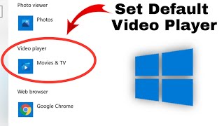 How To Change Default Video Player In Windows 10 [upl. by Putscher]