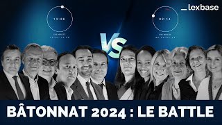 Bâtonnat 2024  Les candidats se mettent en mode battle pour remporter le titre suprême [upl. by Htabmas]