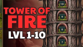 TOWER OF FIRE Challenge of Ascension FLOOR 110 GUIDE  Summoners War Sky Arena [upl. by Sweet190]