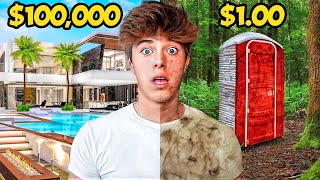 1 VS 100000 HOTEL CHALLENGE [upl. by Tiebold]