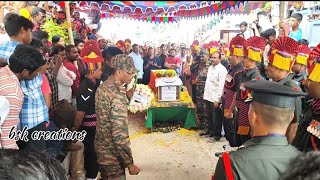 Kspalli Last rites of tribute havildar shaik Abdul khadar performed with military honours [upl. by Burty666]