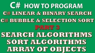 C Programming Challenge Searching amp Sorting Part 3 linear amp binary search bubble amp selection sort [upl. by Lhadnek]