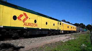 Aurizon Freight Train 3MP1 ACD6056 ACD6051 G535 Adelaide Hills S Australia 27 August 2024 [upl. by Hatch]