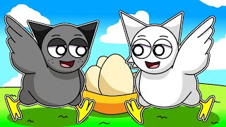 ¡GRAY Y WENDA SE CONVIERTEN EN PAJAROS en ROBLOX 🐣🤣 INCREDIBOX SPRUNKI [upl. by Karola]