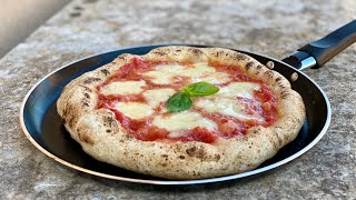 Best PIZZA recipe Without Oven 🍕 Real Italian PIZZA homemade cooked in a Pan 😋 Pizza Dough  Sauce [upl. by Dawaj]