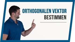 Vektor bestimmen der orthogonal senkrecht ist  Mathe by Daniel Jung [upl. by Esirrehc457]