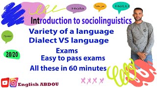 SOCIOLINGUISTICS S5 the whole course in 60 minutes [upl. by Pardew599]