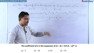 Expansion Coefficient Calculator Tutorial KCET 11th Mathematics Binomial Theorem [upl. by Highams11]