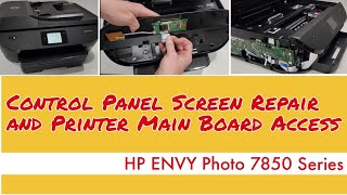 HP ENVY 7858 Printer Screen Blank or Not Working 7855 7155 DIY Fix [upl. by Bellamy]