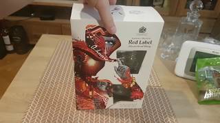 JOHNNIE WALKER RED LABEL 5YO BLENDED SCOTCH WHISKY LIMITED EDITION GIFTBOX WITH 2 GLASSES [upl. by Kelila]