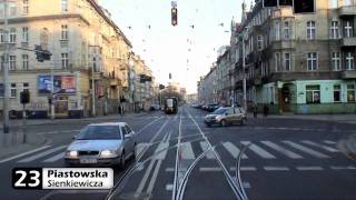 Tramwajem po Wrocławiu HD  Linia 23 czIII PILCZYCE  STADION OLIMPIJSKI [upl. by Adur610]