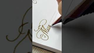 Mismatch  handwriting with fountain pen cursive art lettering calligaraphy satisfying [upl. by Allsun234]