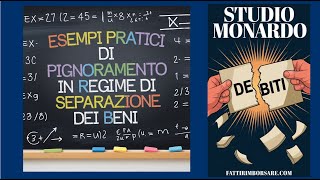 FattiRimborsarecom  Esempi Pratici Di Pignoramento In Regime Di Separazione Dei Beni [upl. by Acisseg]