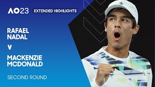 Rafael Nadal v Mackenzie McDonald Extended Highlights  Australian Open 2023 Second Round [upl. by Hussar]