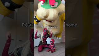 Why is there a flying Bowser in my living room cosplay deadpool bowser [upl. by Asilad]