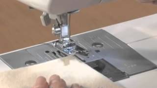 Brother Domestic Sewing Machine Overlock Foot Tutorial [upl. by Valorie]