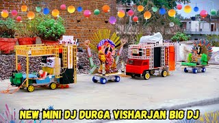 DIY Mini Dj Navratri Visharjan special big dj truck loading  New Amazing dj road lights decoration [upl. by Nelon770]