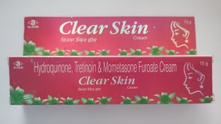 Clear skin cream [upl. by Tremayne]