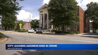 Milledgeville city leaders address rise in crime [upl. by Adina]