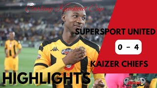 SuperSport United vs Kaizer Chiefs Carling Knockout 2024  Epic 40 Highlights [upl. by Leamaj880]