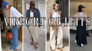 AIRPORT OUTFIT IDEAS TRAVEL IN STYLE [upl. by Ransom]