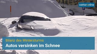 Autos versinken im Schnee Schneemassen in Österreich [upl. by Aracat254]