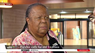 International Relations Minister Naledi Pandor calls for aid for Gaza [upl. by Sixela]