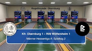 Kegelfreunde Obernburg 1  R09 Wölfersheim 1  Hessenliga A Männer [upl. by Aivizt]