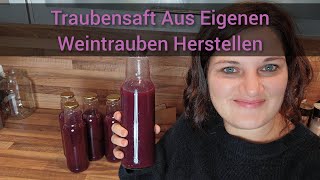 Traubensaft Aus Eigenen Weintrauben Herstellen [upl. by Frerichs]