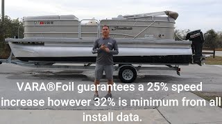 quotVARA®Foil Pontoon Hydrofoil A GameChanger for Pontoon Boats Find Out more in This Short Review [upl. by Ardnassela]