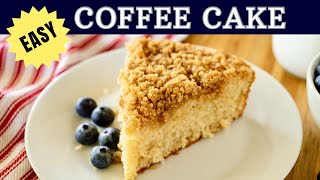 OneBowl Coffee Cake  QUICK and EASY Holiday Breakfast Recipe  Gluten Free Option [upl. by Orravan]