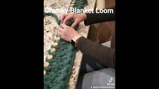 Make a Chunky Blanket with the Chunky Blanket Loom from wwwUppercaseDesignsca Fast shipping to C [upl. by Akemihs253]