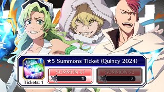 FREE QUINCY 5 GUARANTEED TICKET IS HERE CAN WE GET LUCKY  Bleach Brave Souls [upl. by Ankney829]