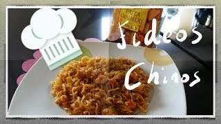 RECETA Fideos Chinos con pollo [upl. by Pietro]