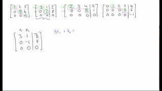 Row echelon form of a matrix explained [upl. by Nagaer919]