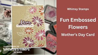 Mothers Day Daisies  Fun Embossed Card [upl. by Hughett]